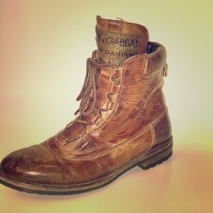 Dolce & Gabbana Military Boots size 10 1/2